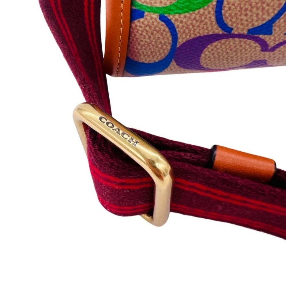 Coach Bags Field Tote 22 Rainbow Signature Canvas Pride Collection - Picture 8 of 15